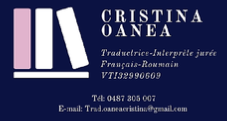 Cristina Oanea, traductrice jurée / assermentée roumain-français-roumain en Belgique